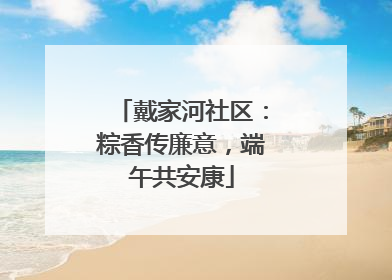 戴家河社区：粽香传廉意，端午共安康