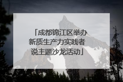 成都锦江区举办新质生产力实践者说主题沙龙活动
