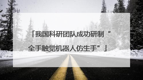 我国科研团队成功研制“全手触觉机器人仿生手”
