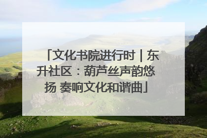 文化书院进行时｜东升社区：葫芦丝声韵悠扬 奏响文化和谐曲