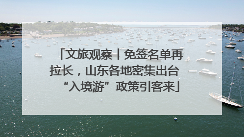 文旅观察丨免签名单再拉长，山东各地密集出台“入境游”政策引客来