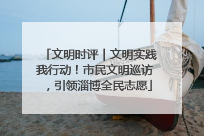 文明时评｜文明实践我行动！市民文明巡访，引领淄博全民志愿