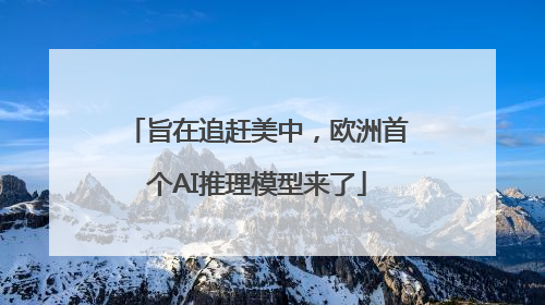 旨在追赶美中，欧洲首个AI推理模型来了