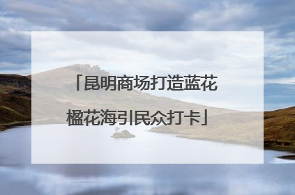 昆明商场打造蓝花楹花海引民众打卡