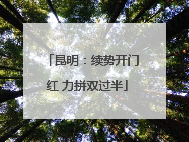 昆明：续势开门红 力拼双过半