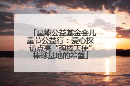 星能公益基金会儿童节公益行：爱心探访点亮“强棒天使”棒球基地的希望
