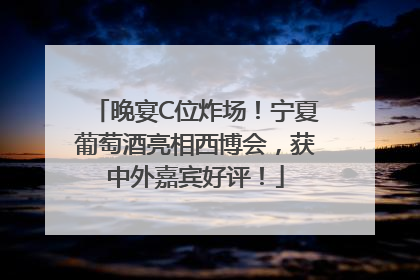 晚宴C位炸场！宁夏葡萄酒亮相西博会，获中外嘉宾好评！