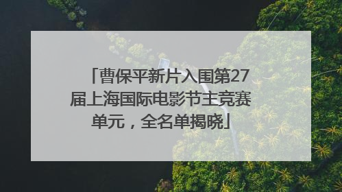 曹保平新片入围第27届上海国际电影节主竞赛单元，全名单揭晓