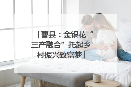 曹县：金银花“三产融合”托起乡村振兴致富梦