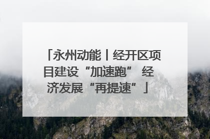 永州动能丨经开区项目建设“加速跑” 经济发展“再提速”