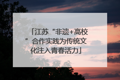 江苏“非遗+高校”合作实践为传统文化注入青春活力