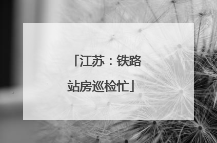 江苏：铁路站房巡检忙