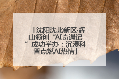 沈阳沈北新区·辉山领创“AI奇遇记”成功举办：沉浸科普点燃AI热情