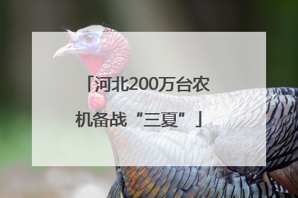 河北200万台农机备战“三夏”