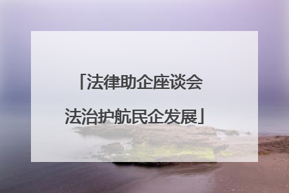 法律助企座谈会 法治护航民企发展