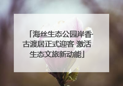 海丝生态公园岸香·古渡居正式迎客 激活生态文旅新动能