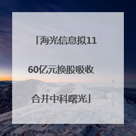 海光信息拟1160亿元换股吸收合并中科曙光