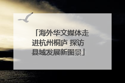 海外华文媒体走进杭州桐庐 探访县域发展新图景