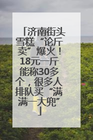 济南街头雪糕“论斤卖”爆火！18元一斤能称30多个，很多人排队买“满满一大兜”