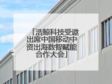 浩鲸科技受邀出席中国移动中资出海数智赋能合作大会