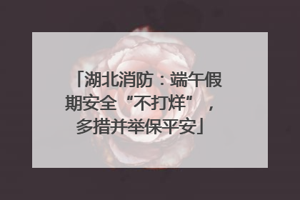 湖北消防：端午假期安全“不打烊”，多措并举保平安