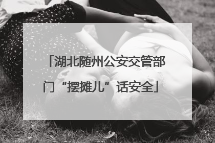 湖北随州公安交管部门“摆摊儿”话安全