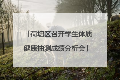 荷塘区召开学生体质健康抽测成绩分析会