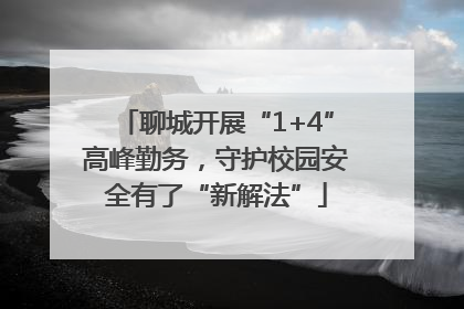 聊城开展“1+4”高峰勤务，守护校园安全有了“新解法”
