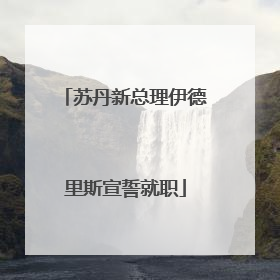 苏丹新总理伊德里斯宣誓就职