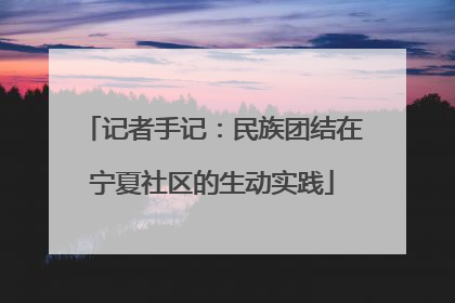 记者手记：民族团结在宁夏社区的生动实践