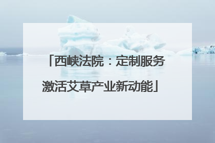西峡法院：定制服务激活艾草产业新动能