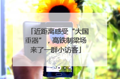近距离感受“大国重器”，高铁制梁场来了一群小访客