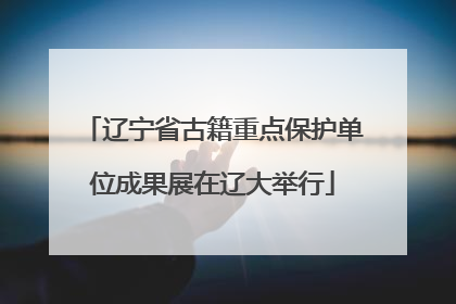 辽宁省古籍重点保护单位成果展在辽大举行