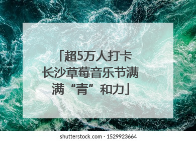 超5万人打卡 长沙草莓音乐节满满“青”和力