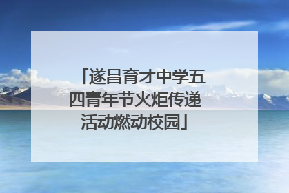 遂昌育才中学五四青年节火炬传递活动燃动校园