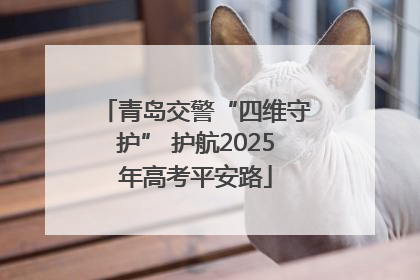青岛交警“四维守护” 护航2025年高考平安路