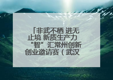 非武不栖 进无止境 新质生产力“智”汇常州创新创业邀请赛（武汉站）圆满举办