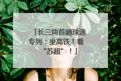 长三角首趟球迷专列：坐高铁！看“苏超”！