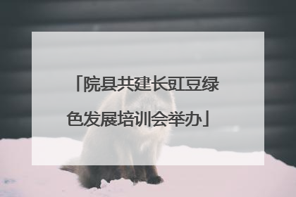 院县共建长豇豆绿色发展培训会举办
