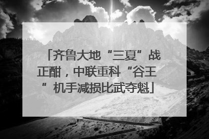 齐鲁大地“三夏”战正酣，中联重科“谷王”机手减损比武夺魁