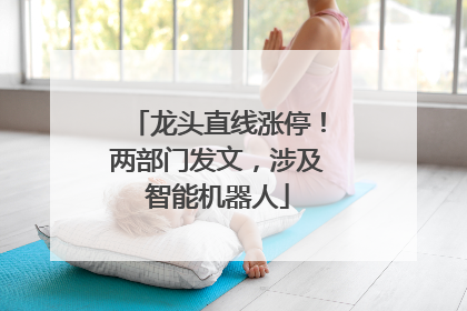 龙头直线涨停！两部门发文，涉及智能机器人