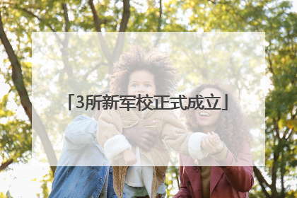 3所新军校正式成立