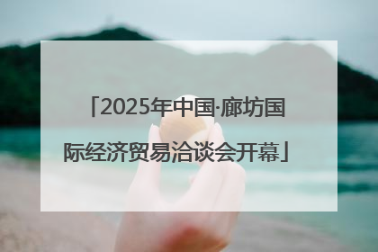 2025年中国·廊坊国际经济贸易洽谈会开幕