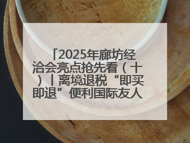 2025年廊坊经洽会亮点抢先看（十）丨离境退税“即买即退”便利国际友人“买买买”