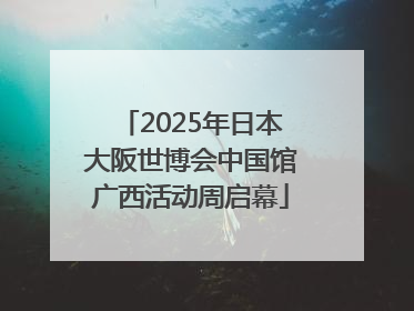 2025年日本大阪世博会中国馆广西活动周启幕