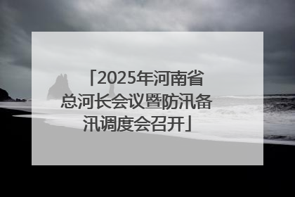 2025年河南省总河长会议暨防汛备汛调度会召开