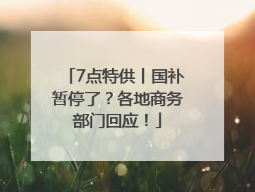7点特供丨国补暂停了？各地商务部门回应！