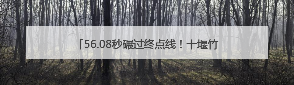 56.08秒碾过终点线！十堰竹山轮椅小将张园400米霸气夺金