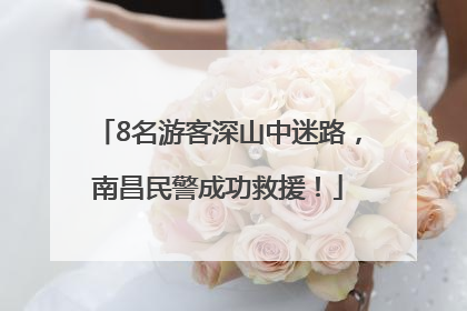 8名游客深山中迷路，南昌民警成功救援！